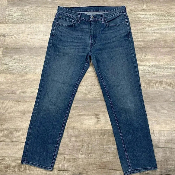 Levis 541 Jeans Mens 36x34 (36x32) Blue Straight Relaxed Fit Blue Dad Levi's - Picture 2 of 14